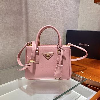 Prada Galleria Saffiano Leather Mini Pink Bag 20x14.5x9.5cm