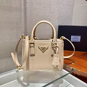 Prada Galleria Saffiano Leather Mini Beige Bag 20x14.5x9.5cm - 1