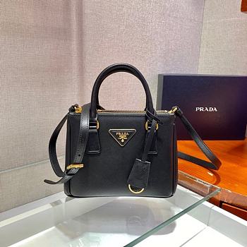 Prada Galleria Saffiano Leather Mini Black Bag 20x14.5x9.5cm