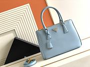 Prada Galleria Saffiano Leather Blue Bag 28x20x12cm - 1