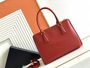 Prada Galleria Saffiano Leather Red Bag 28x20x12cm - 5