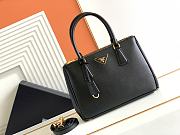 Prada Galleria Saffiano Leather Black Bag 28x20x12cm - 1