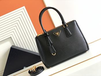 Prada Galleria Saffiano Leather Black Bag 28x20x12cm