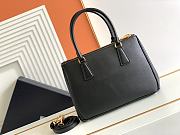 Prada Galleria Saffiano Leather Black Bag 28x20x12cm - 4