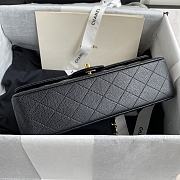Chanel Flap Bag Caviar In Black 25cm With Gold Hardware - 5