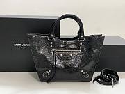 Balenciaga Neo Classic Upside Down Black Tote Bag 36.5x24x22cm - 1