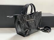 Balenciaga Neo Classic Upside Down Black Tote Bag 36.5x24x22cm - 5