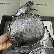 Balenciaga Le Cagole XS Bucket Bag In Silver 19.8x17.8x15cm - 3