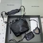 Balenciaga Le Cagole XS Bucket Bag In Black 19.8x17.8x15cm - 6