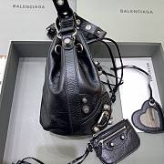 Balenciaga Le Cagole XS Bucket Bag In Black 19.8x17.8x15cm - 3