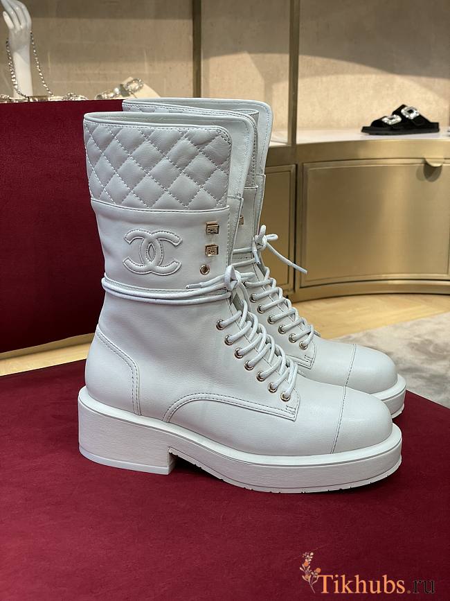 Chanel White Boots 02 - 1