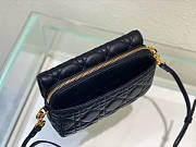 Dior Caro Pouch Black Supple Cannage 17.5 x 10.5 x 5 cm - 3