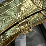 Balenciaga Hourglass Gold Crocodile 23x10x14cm - 2