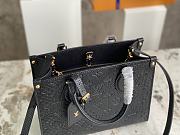 Louis Vuiiton LV Onthego Black Lizard 25x19x11.5cm - 2