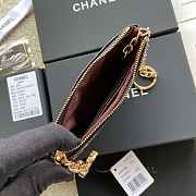 Chanel Classic Card Holder Black Gold Zipper 14x10cm - 6