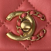 Chanel Flap Bag Lambskin Pink 20x15x9cm - 2