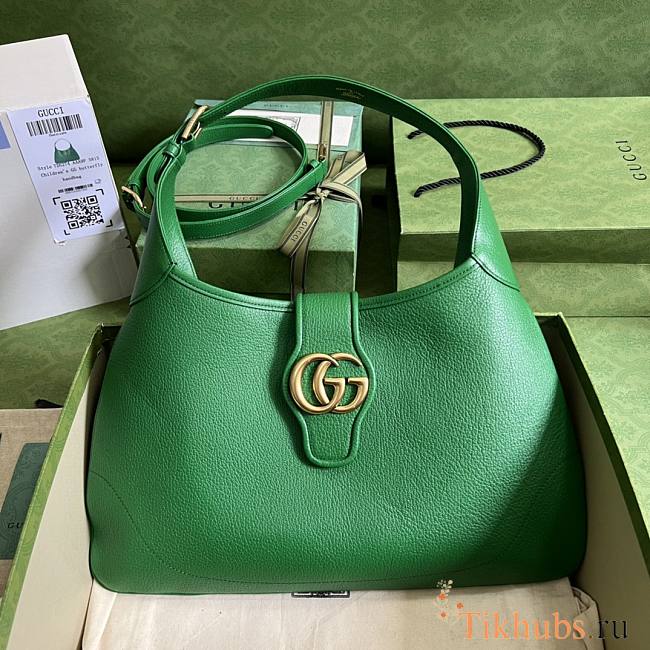 Gucci Aphrodite Medium Shoulder Green Bag 39x38x2cm - 1