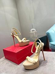 Christian Louboutin Queen Alta Beige Heels 15cm - 4