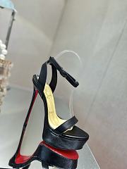 Christian Louboutin Queen Alta Black Heels 15cm - 3