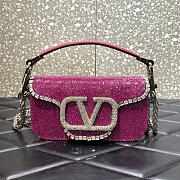 Valentino Loco Small Shoulder Bag Pink 20x11x5cm - 1