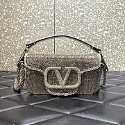 Valentino Loco Small Shoulder Bag Silver 20x11x5cm - 1