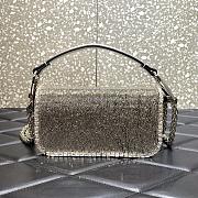 Valentino Loco Small Shoulder Bag Silver 20x11x5cm - 2