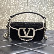 Valentino Loco Small Shoulder Bag Black 20x11x5cm - 3