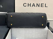 Chanel Flap Bag Caviar Black Gold 35x22x12cm - 5