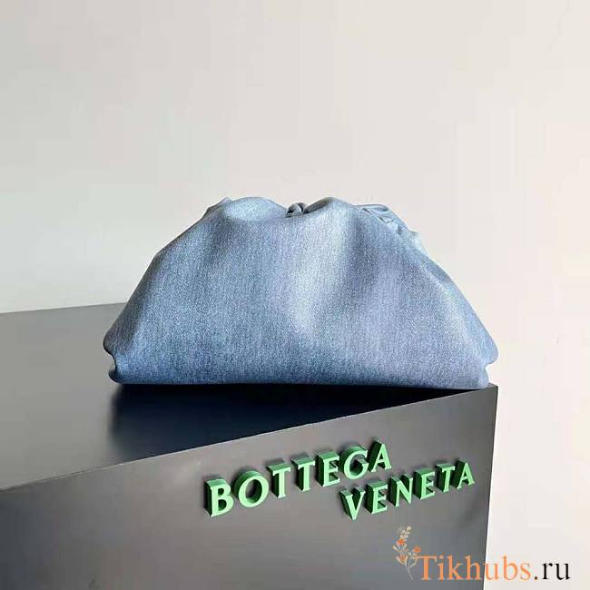 Bottega Veneta Teen Pouch Denim Clutch 31x16x13cm - 1