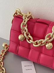 Bottega Veneta Chain Cassette Pink 26x18x6cm - 3