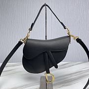 Dior Saddle With Strap Black 25.5x20x6.5cm - 1