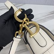 Dior Saddle With Strap White 25.5x20x6.5cm - 3