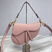 Dior Saddle With Strap Light Pink 25.5x20x6.5cm - 1