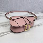 Dior Saddle With Strap Light Pink 25.5x20x6.5cm - 6