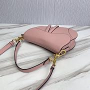 Dior Saddle With Strap Light Pink 25.5x20x6.5cm - 4