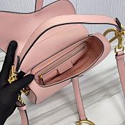 Dior Saddle With Strap Light Pink 25.5x20x6.5cm - 3