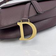 Dior Saddle With Strap Brown 25.5x20x6.5cm - 4