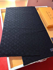 Louis Vuiiton LV Black Scarf 40x185cm - 3