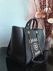 Chanel Shopping Tote Black 30x50x22cm - 3