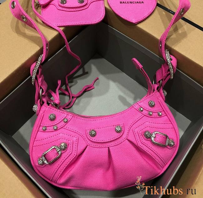 Balenciaga Le Cagole Pink Shoulder Bag 26x16x7cm - 1