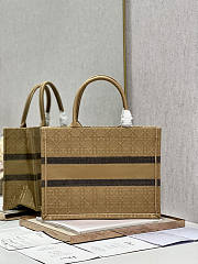 Dior Medium Book Tote Natural Cannage Raffia 36 x 27.5 x 16.5 cm - 4