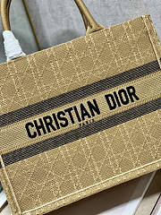 Dior Medium Book Tote Natural Cannage Raffia 36 x 27.5 x 16.5 cm - 2