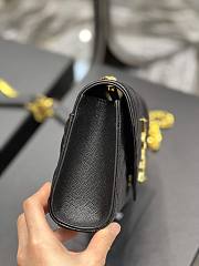 YSL Small Envelope Monogram BLack Gold Shoulder Bag 21x13x6cm - 2