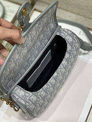 Dior Medium Bobby Gray Oblique Jacquard 22 x 17 x 6 cm - 6