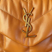 YSL Puffer Small Chain Dark Honey Bag 29x17x11cm - 6