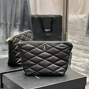 YSL Sade Pouch in Quilted Lambskin Black 26x19x11cm - 1