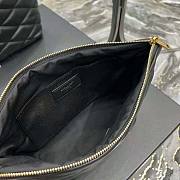 YSL Sade Pouch in Quilted Lambskin Black 26x19x11cm - 2
