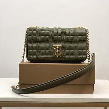 Burberry Khaki Green Small Lola Bag 23x13x6cm