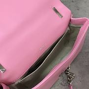 Burberry Pink Small Silver Lola Bag 23x13x6cm - 6