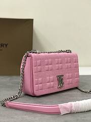 Burberry Pink Small Silver Lola Bag 23x13x6cm - 3